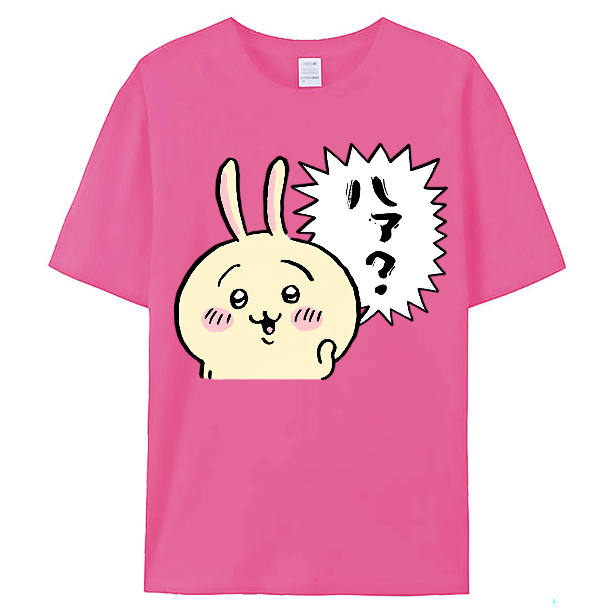 （画像用） ちいかわ うさぎ Chii-kawa usagi レディースカジュアルプリントTシャツ（綿100％）